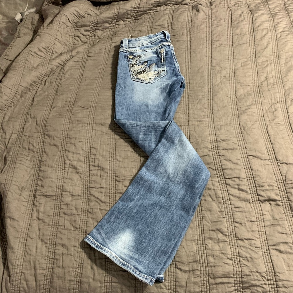Miss Me Boot Cut Jeans (long) - Picture 3 of 8